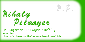 mihaly pilmayer business card